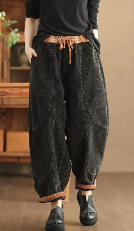 CD | Pantaloni din catifea de moda pentru femei