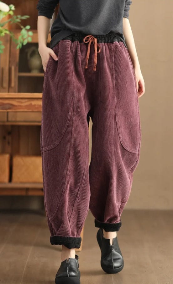 CD | Pantaloni din catifea de moda pentru femei