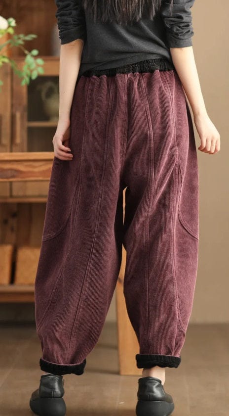 CD | Pantaloni din catifea de moda pentru femei