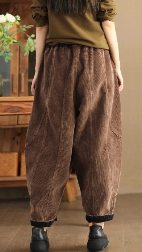 CD | Pantaloni din catifea de moda pentru femei