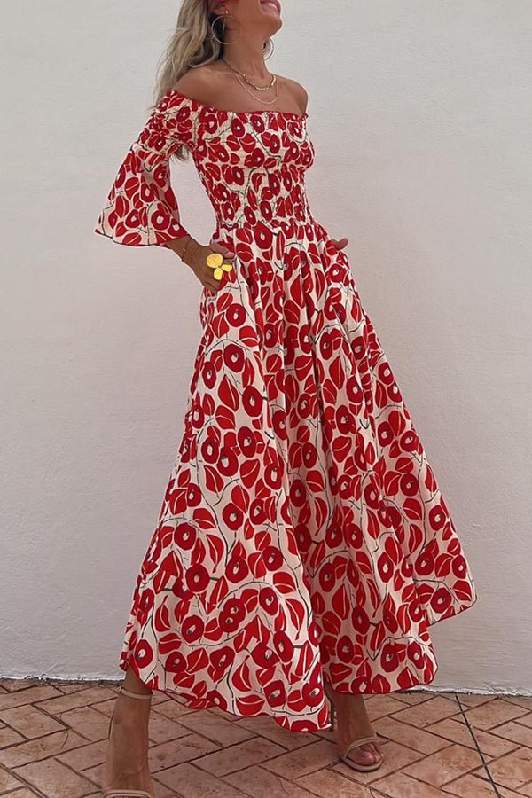 CD | Rochie maxi cu model floral