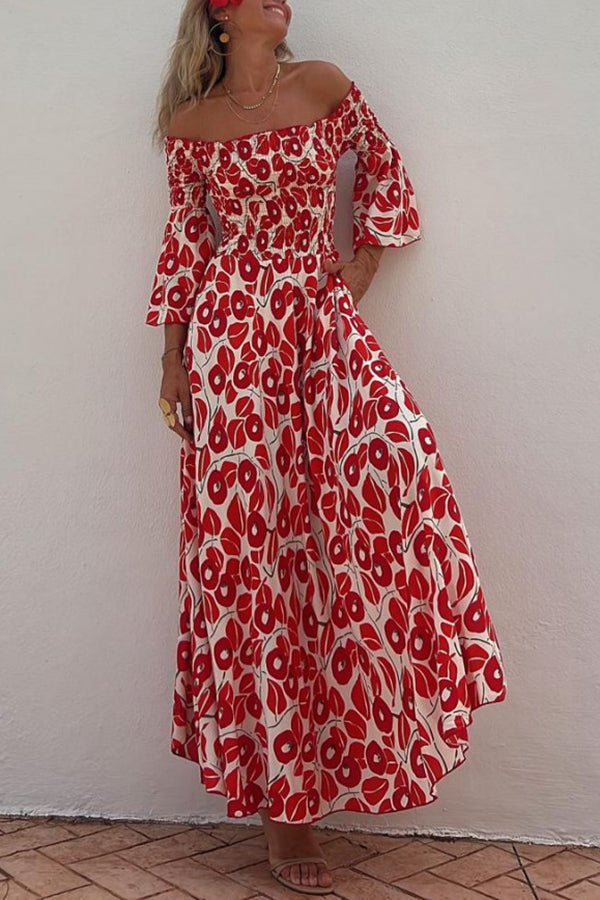 CD | Rochie maxi cu model floral