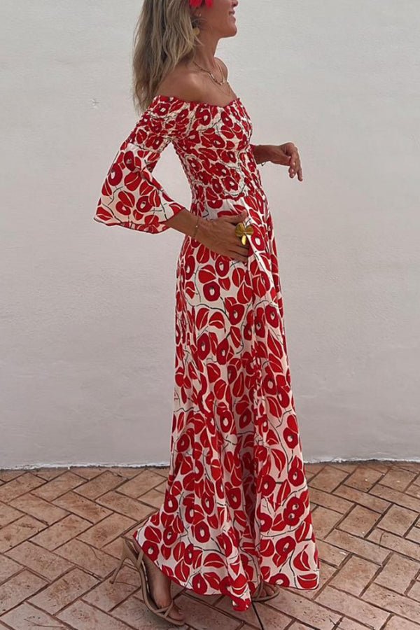 CD | Rochie maxi cu model floral