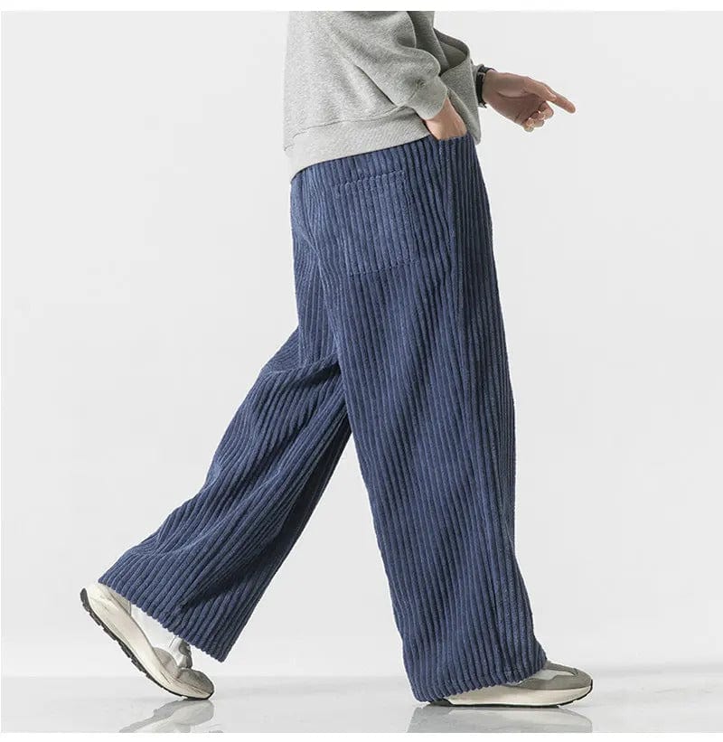 CD | Pantaloni supradimensionați la modă din catifea