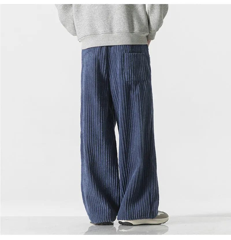 CD | Pantaloni supradimensionați la modă din catifea