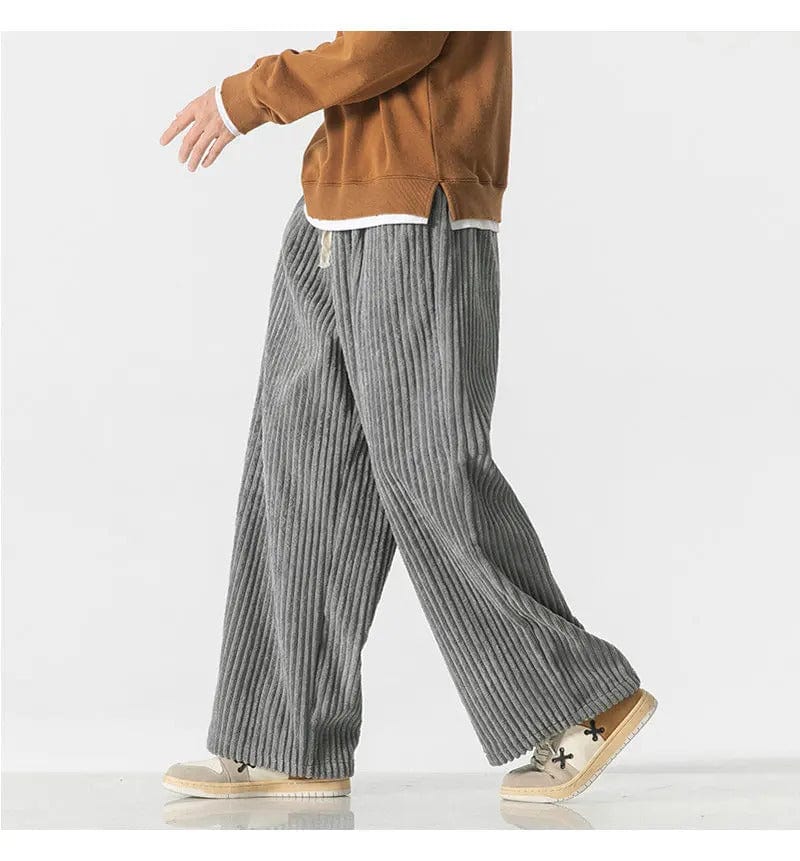 CD | Pantaloni supradimensionați la modă din catifea