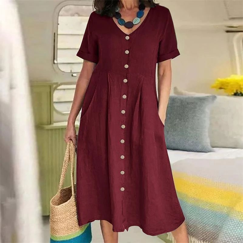CD | Rochie de vară în Plus Dimensiune
