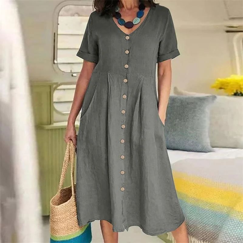 CD | Rochie de vară în Plus Dimensiune