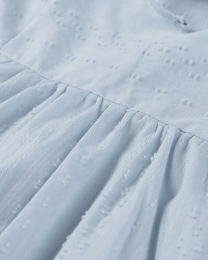 CD | Rochie mini A-line cu decolteu în V, mâneci 3/4 și buzunare