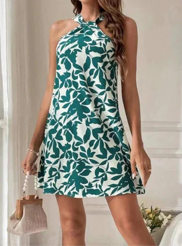 CD | Rochie mini fără mâneci cu imprimeu