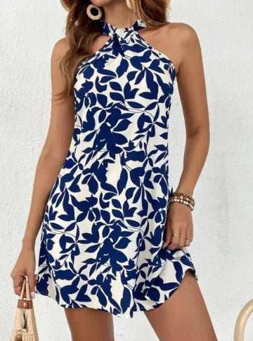 CD | Rochie mini fără mâneci cu imprimeu
