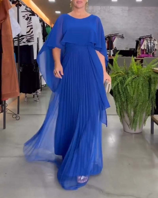 CD | Rochie lungă elegantă cu decolteu rotund