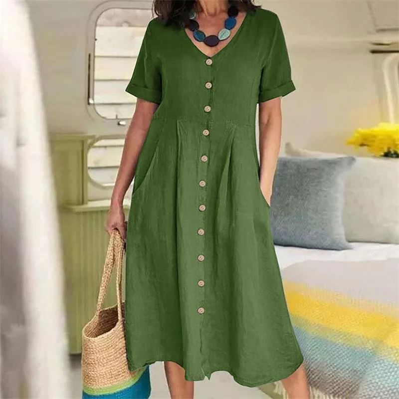 CD | Rochie de vară în Plus Dimensiune