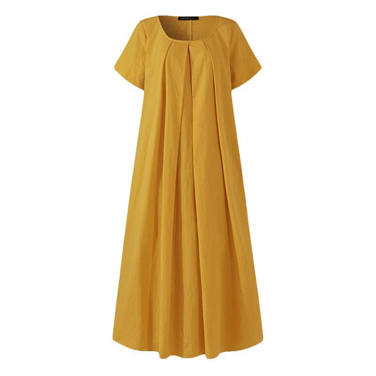 CD | Rochie maxi casual cu decolteu rotund