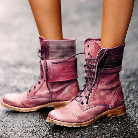 CD | Vintage Lace-up Combat Boots