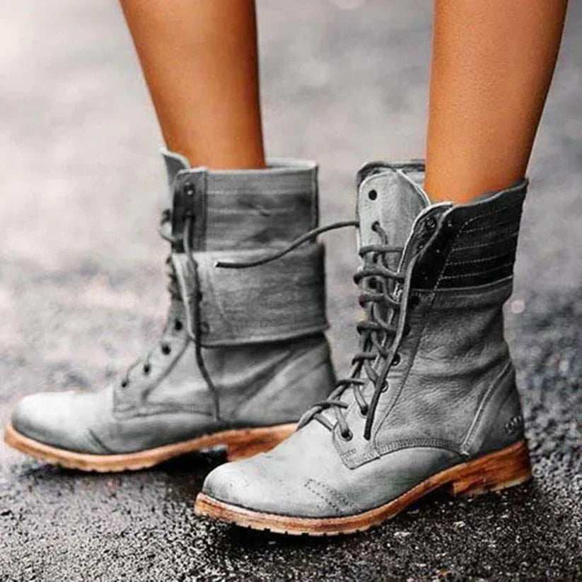 CD | Vintage Lace-up Combat Boots