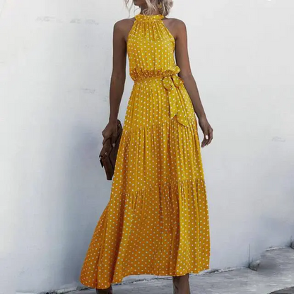 CD | Rochie maxi fără bretele cu imprimeu floral