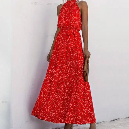 CD | Rochie maxi fără bretele cu imprimeu floral