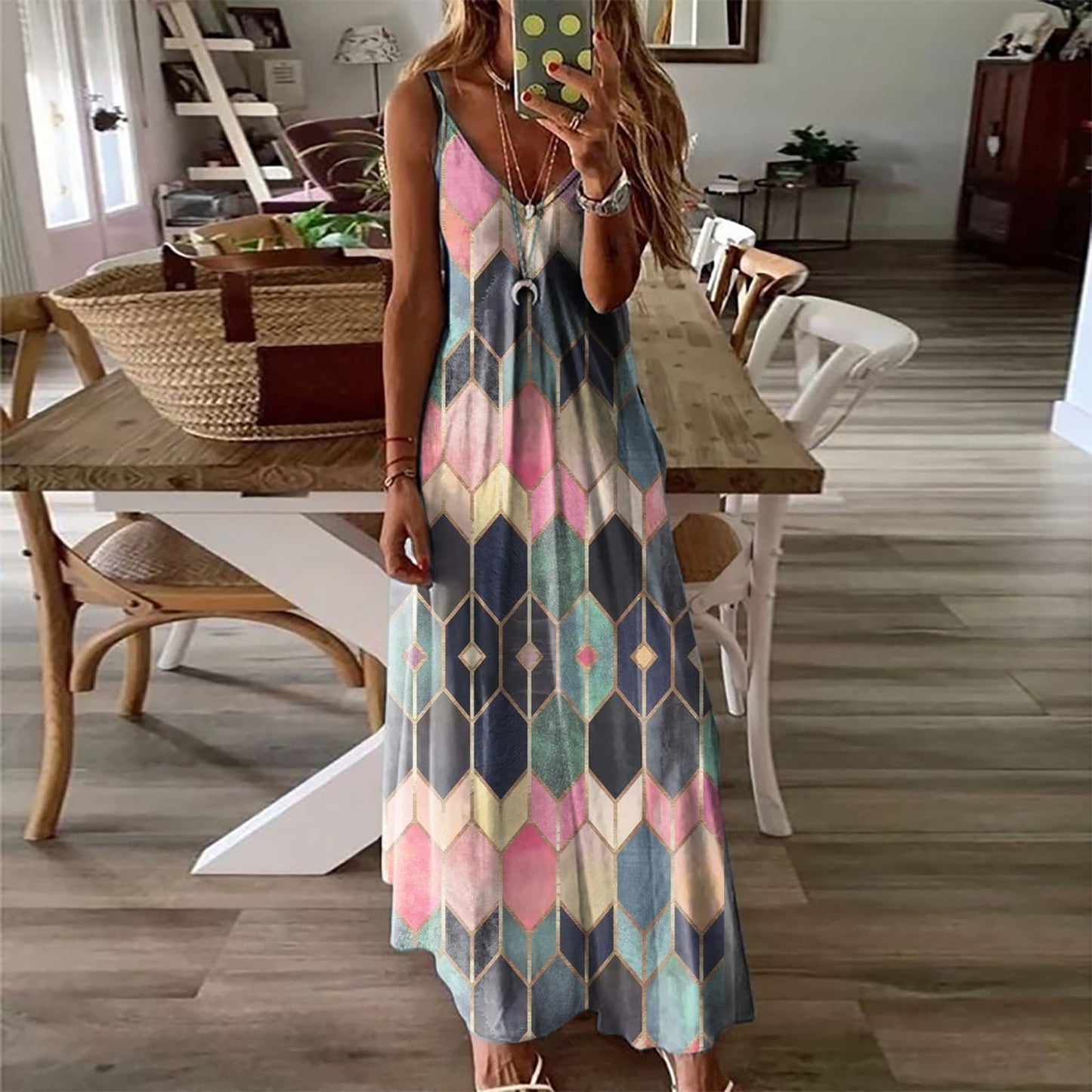CD | Rochie maxi elegantă pentru plajă