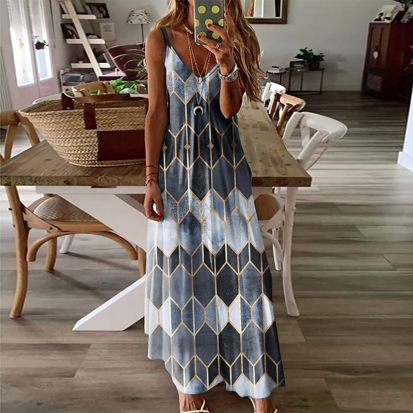 CD | Rochie maxi elegantă pentru plajă