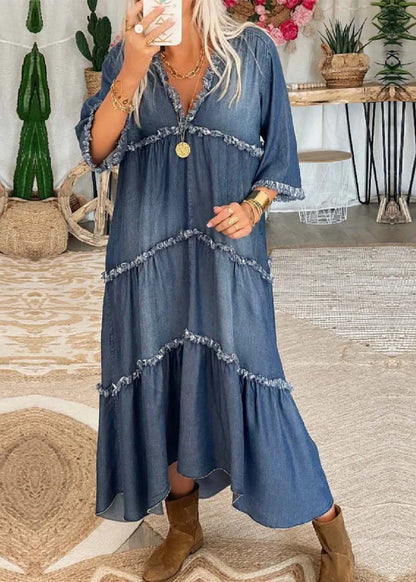 CD | Rochie maxi din denim