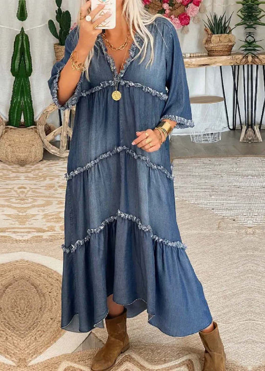 CD | Rochie maxi din denim