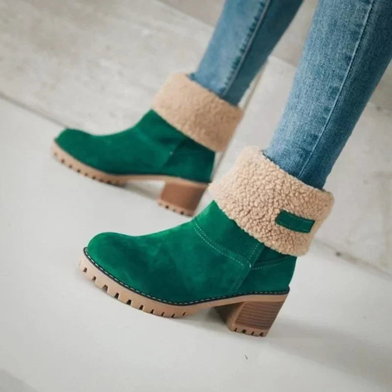 CD | Botine confortabile cu călcâi gros