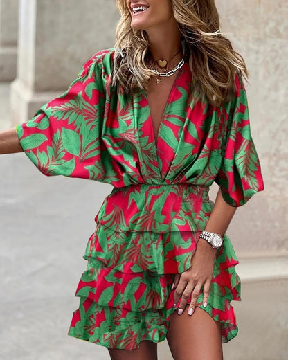 CD | Rochie mini elegantă cu imprimeu