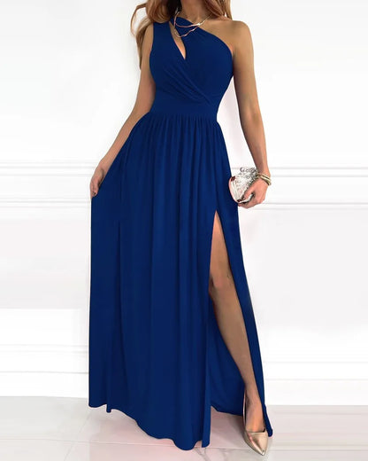 CD | Rochie maxi elegantă cu umăr ����n