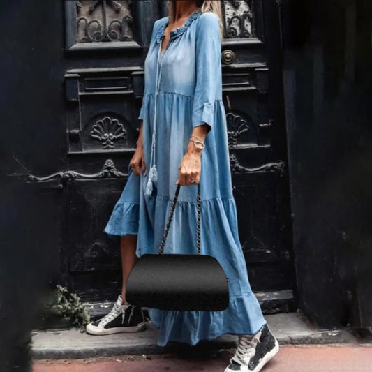 CD | Rochie lungă din denim