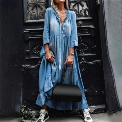 CD | Rochie maxi din denim