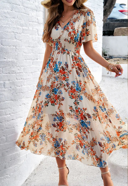 CD | Rochie de modă cu imprimeu floral