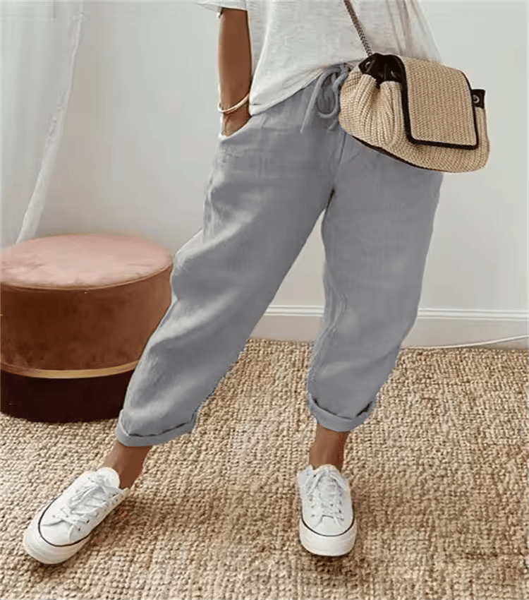 CD | Pantaloni jogger casual cu cordon