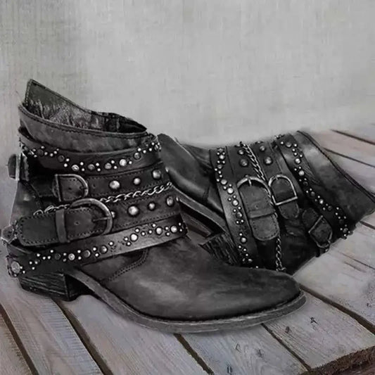 CD | Cizme de gleznă cu crampoane Rockstar Chic