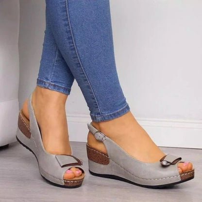 CD | Sandale ortopedice cu toc wedge