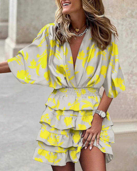 CD | Rochie mini elegantă cu imprimeu