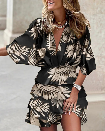 CD | Rochie mini elegantă cu imprimeu