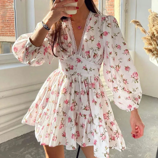 CD | Rochie mini cu flori