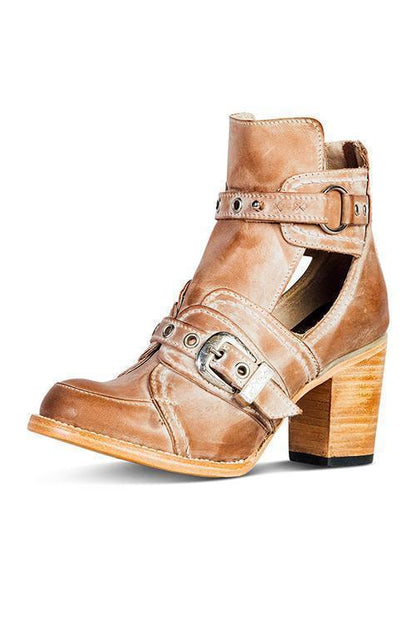 CD | Botine rustice cu toc bloc