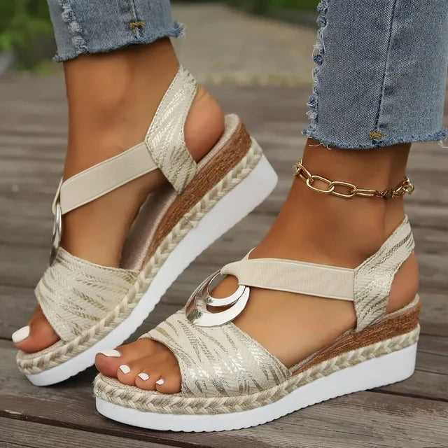 CD | Sandale cu toc wedge