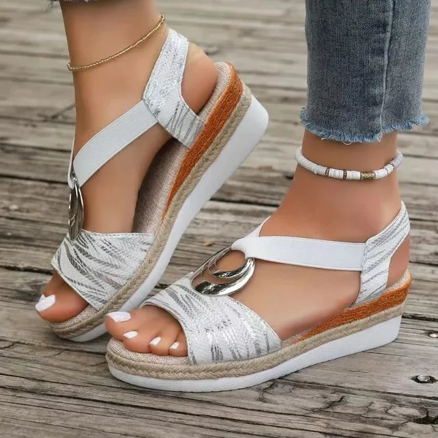 CD | Sandale cu toc wedge