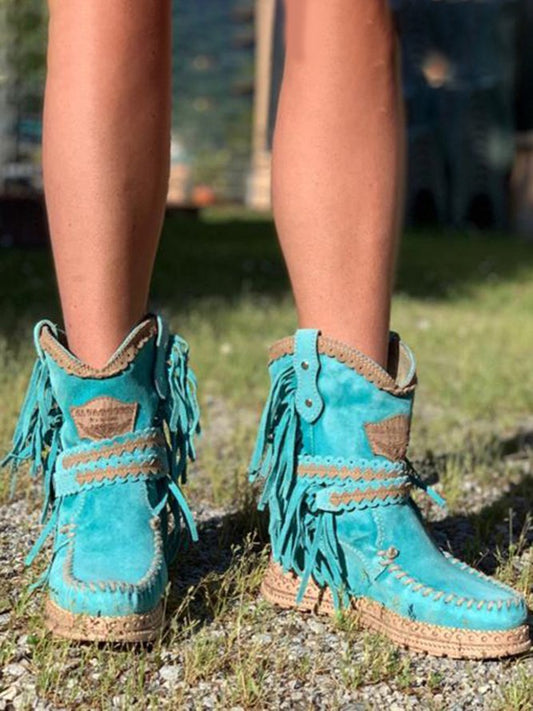 CD | Boho franjuri cizme western
