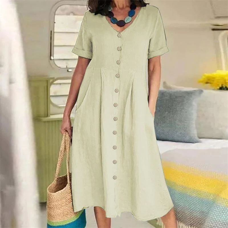 CD | Rochie de vară în Plus Dimensiune