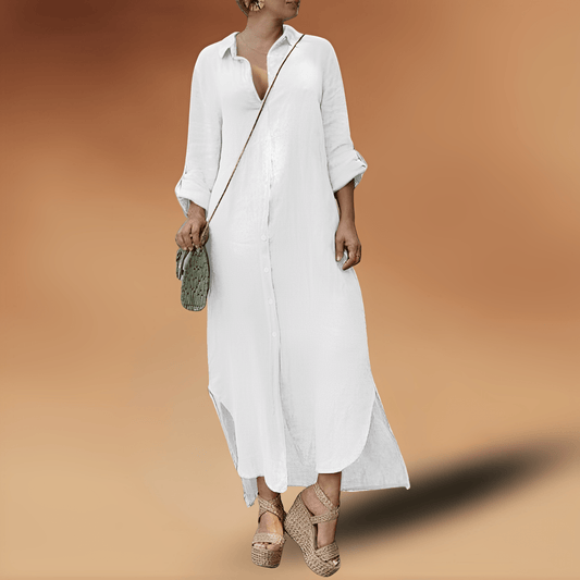 CD | Rochie lungă elegantă din in