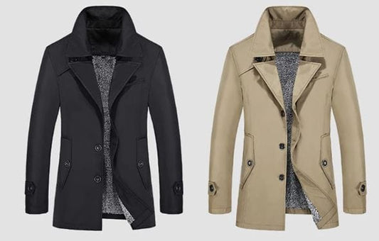 CD | Bărbați de moda trench coat