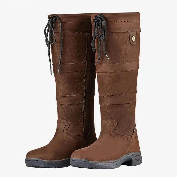 CD | Cizme western boho până la genunchi