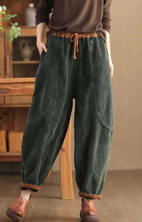 CD | Pantaloni din catifea de moda pentru femei