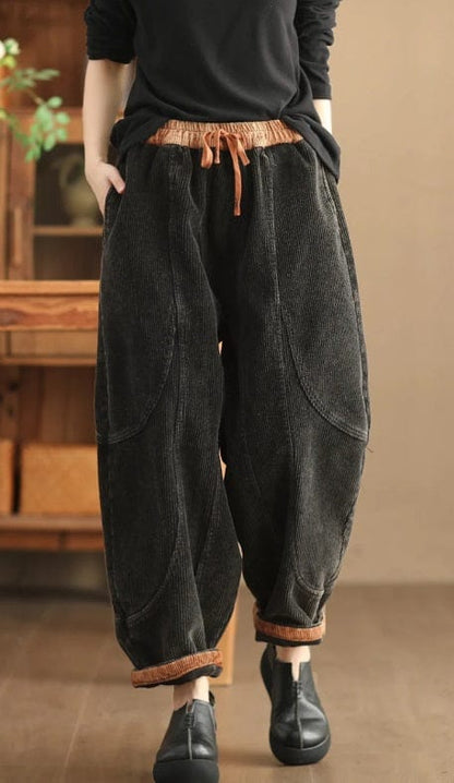 CD | Pantaloni din catifea de moda pentru femei