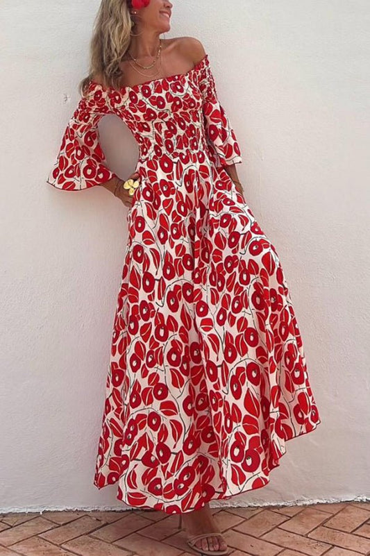 CD | Rochie maxi cu model floral