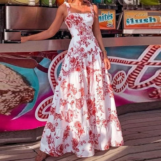 CD | Rochie maxi cu imprimeu floral